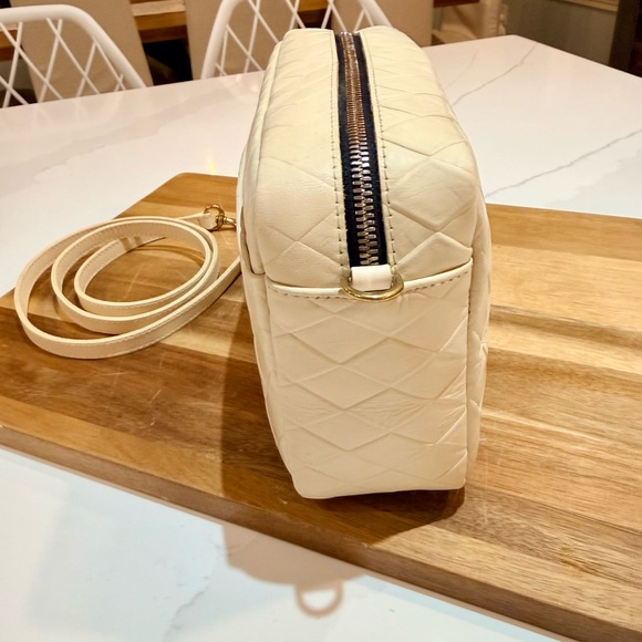 Clare V Marisol with Front Pocket 
Color: Cream Diamond
Original Price: $399 EUC - Picture 3 of 9